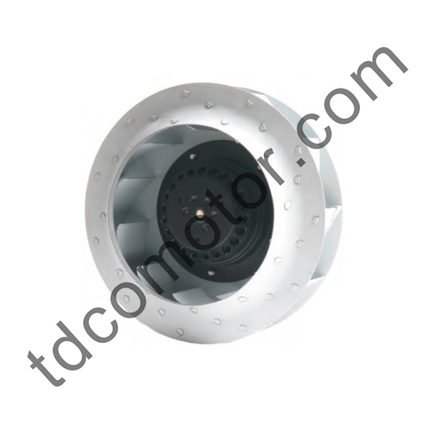 225 mm vahelduvvoolu tahapoole kaardus tsentrifugaalventilaator