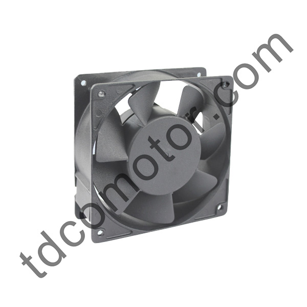 Vahelduvvoolu aksiaalventilaator 120x120x38 7 tera YZ-12038-7P varruka laagri kuullaager